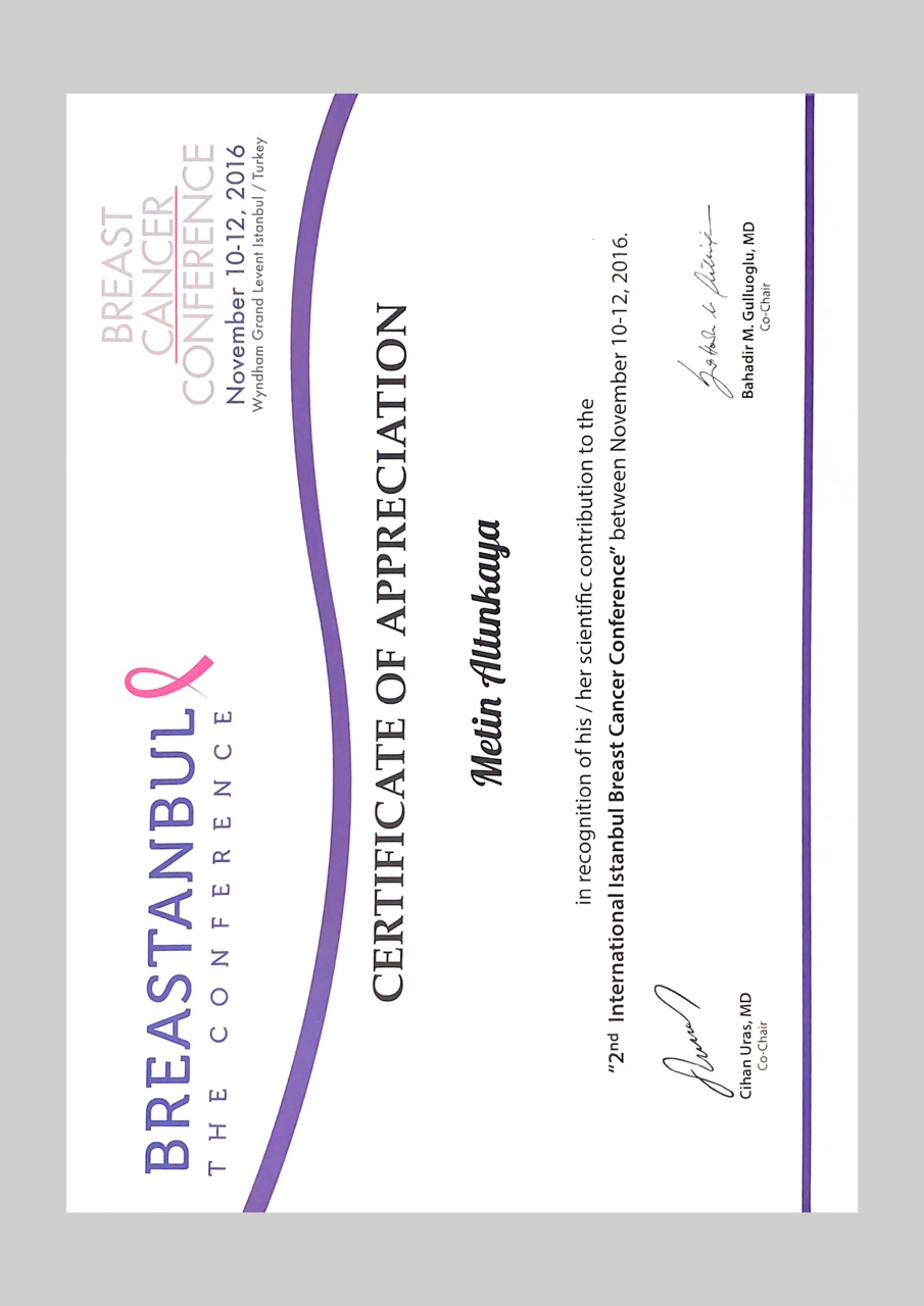 2nd International Istanbul Breast Cancer Conferance