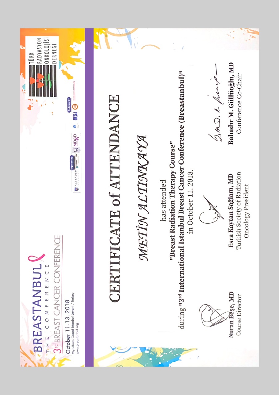 3 International Istanbul Breast Cancer Conferance(Breastanbul)