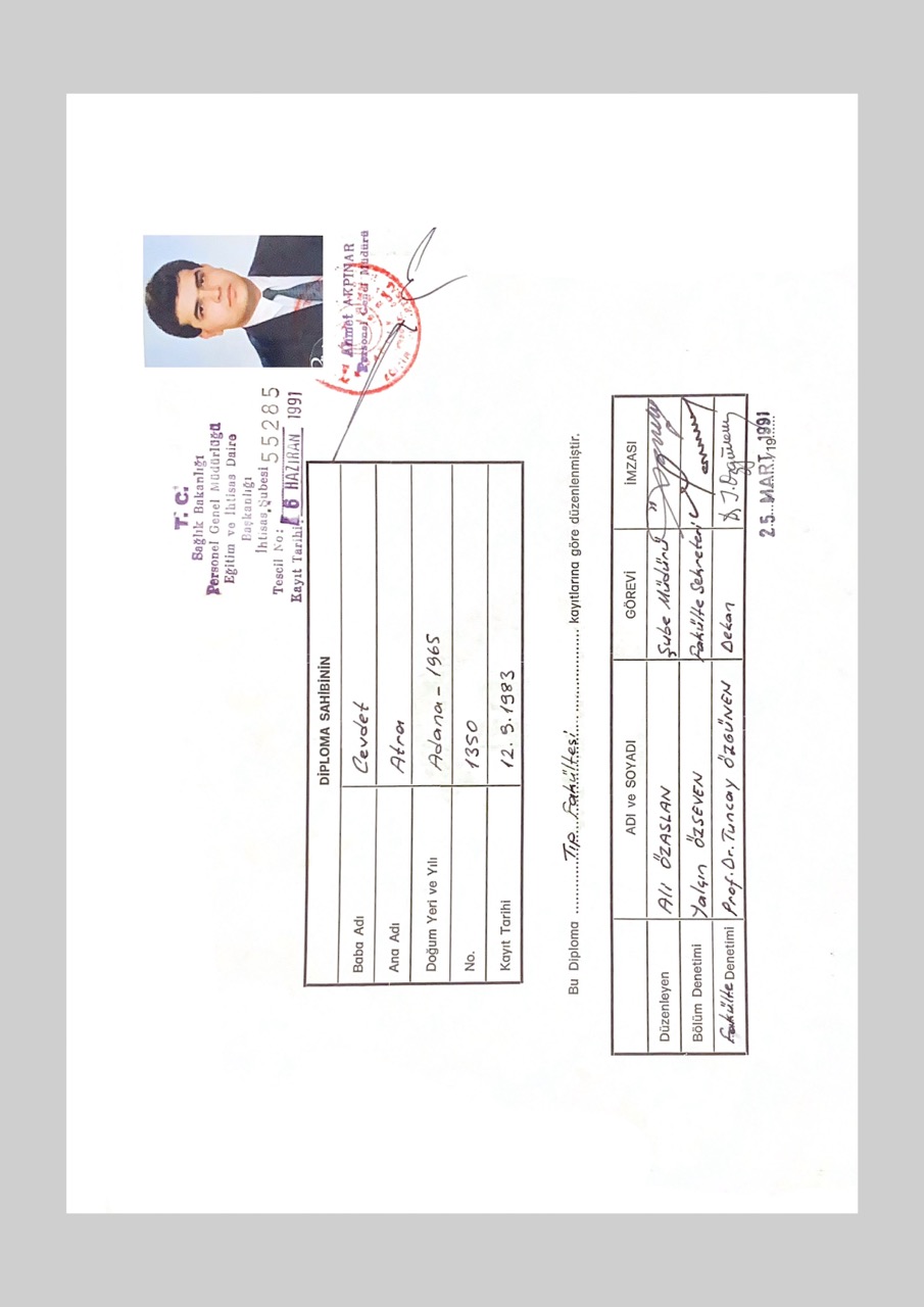 Eğitim ve İhtisas Daire Başkanlığı Sertifikası